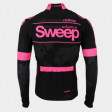 SWEEP CYKLISTICKÝ DRES ELITE CYKLO-D017 S DLOUHÝM RUKÁVEM ČERNO/RŮŽOVÝ FLUO