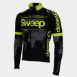 SWEEP CYKLISTICKÝ DRES ELITE CYKLO-D017 S DLOUHÝM RUKÁVEM ČERNO/ŽLUTÝ FLUO