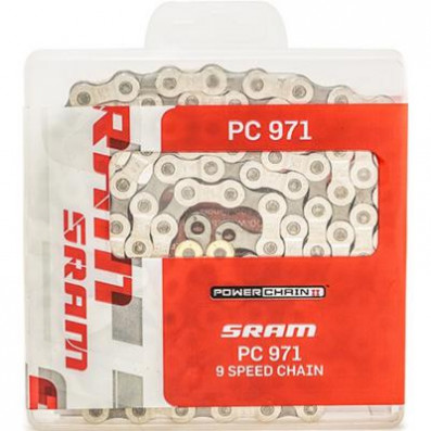 Řetěz SRAM PC-971 stříbrný + spojka 9k