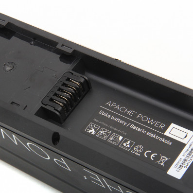 Baterie Apache Power R7 rámová Li-Ion 36V 10,4 Ah/374 Wh konektor nože