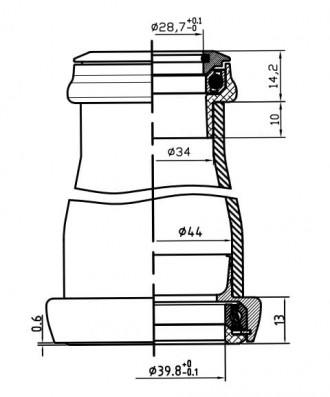 Řízení AEROZINE XH 1.6C černá