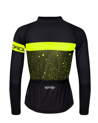 Dres FORCE SPRAY lady dlouhý rukáv, army-fluo