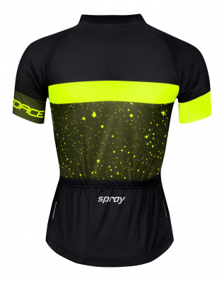 Dres FORCE SPRAY lady krátký rukáv, army-fluo