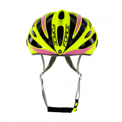 Přilba FORCE ROAD PRO, fluo-růžová S - M