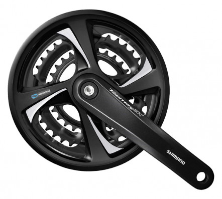 Kliky Shimano FCTY801 3x8 48-38-28 černé 170mm kryt