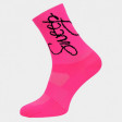 PONOŽKY SWEEP49 SOCKS RŮŽOVÉ FLUO/ČERNÉ