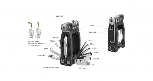 TOPEAK NÁŘADÍ NINJA MASTER+ TOOLBOX T16