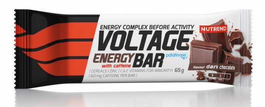 Tyčinka VOLTAGE ENERGY BAR 65g s kof., h. čokoláda