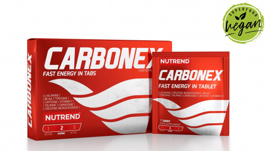 CARBONEX energy sport tablets, obsahuje 12 tablet