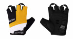 Cyklistické rukavice FORCE SECTOR gel, černo-žluté