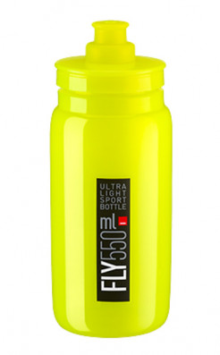 Láhev ELITE FLY 0,55l, žlutá fluor, černé logo