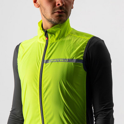 CASTELLI - pánská vesta Squadra Stretch, yellow fluo/dark gray