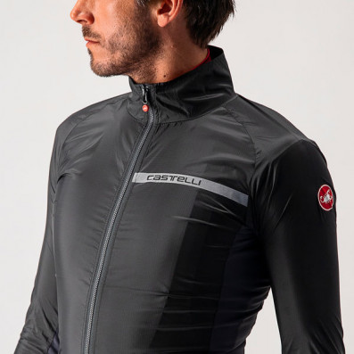 CASTELLI - pánská větrovka Squadra Stretch, light black/dark gray