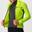 CASTELLI - pánská větrovka Squadra Stretch, yellow fluo/dark gray