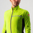 CASTELLI - pánská větrovka Squadra Stretch, yellow fluo/dark gray