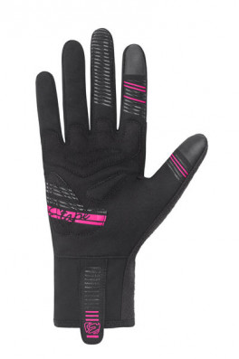 ETAPE - dámské rukavice DIANA WS+, černá/růžová