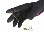 ETAPE - dámské rukavice DIANA WS+, černá/růžová