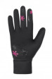 ETAPE - dětské rukavice PUZZLE WS, černá/růžová