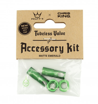 PEATY'S X CHRIS KING (MK2) EMERALD TUBELESS VALVES ACCESSORY KIT