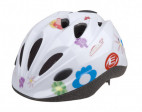 Cyklistická přilba PRO-T Vigo dětská, bílá, mořské květy