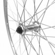 Výplet 622/28" přední, ráfek dvoustěnný stříbrný, náboj Shimano RM-70 RU