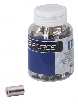FORCE koncovka brzdového bowdenu 5,5 mm CNC, stříbrná