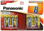 PANASONIC Alkalické baterie AA blistr 8 ks