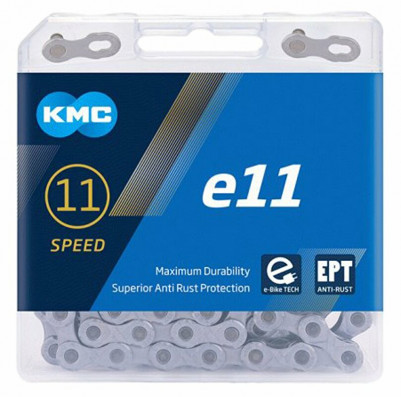 Řetěz KMC 11e E-bike EPT šedý v krabičce 136 čl.