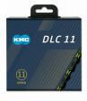 Řetěz KMC DLC 11 Super Light zeleno/černý v krabičce 118 čl.