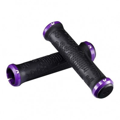 Gripy LIV SUPERA DOUBLE LOCK-ON BLACK/PURPLE