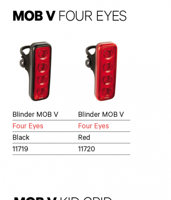 Blinder MOB V Zadní blikačka four eyes