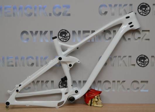 Celoodpružený karbonový rám MTB 27,5" Spyder Enduro ,barva bílá,velikost 18"