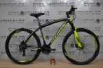 MTB 29" kolo Camaro Alu 6061 Shimano Altus/Tourney 3x7 Disc Hydraulic ,černo- fluo žluté mat