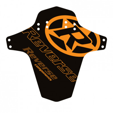 Blatník přední Reverse MudGuard Logo Black / Fox Orange
