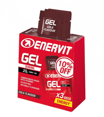 ENERVIT SPORT GEL box 3x 25ml cola