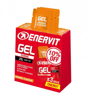 ENERVIT SPORT GEL box 3x 25ml pomeranč