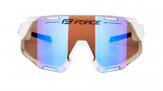 Brýle FORCE GRIP bílé, fialová kontrast. skla