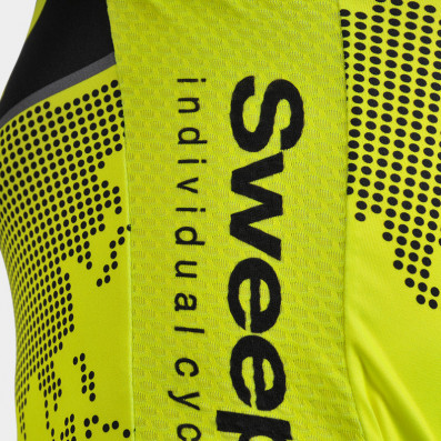 SWEEP CYKLISTICKÝ DRES ELITE RACE CYKLO-D026 ŽLUTÝ FLUO