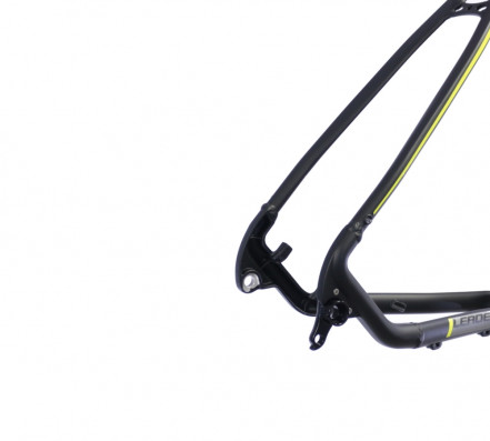 Rám MTB 27,5" , velikost 20" Alu 6061 Double Butted , barva černá matná + šedo-žlutý polep