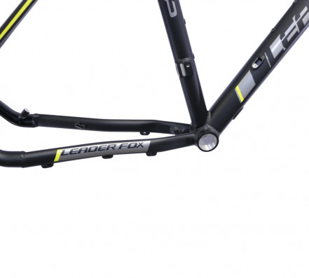 Rám MTB 27,5" , velikost 20" Alu 6061 Double Butted , barva černá matná + šedo-žlutý polep