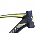 Rám MTB 27,5" , velikost 20" Alu 6061 Double Butted , barva černá matná + šedo-žlutý polep