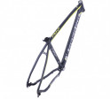 Rám MTB 27,5" , velikost 20" Alu 6061 Double Butted , barva černá matná + šedo-žlutý polep