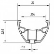 Ráfek MACH1 MAD DISC 559 x 25, 36 děr, černý