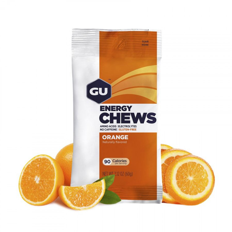 GU Energy Chews 60g Orange CykloNěmčík.cz