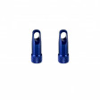 Čepičky galuskového ventilku s klíčem,hliník,modré