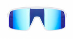 Brýle FORCE STATIC bílé, modré zrc. sklo