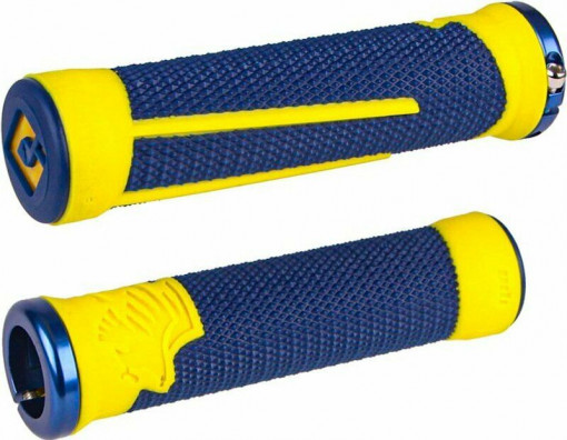 Gripy MTB ODI AG-2 Lock-On Navy Blue/Yellow