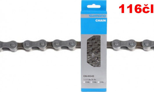 Řetěz SHIMANO CN HG40 šedý balený +čep