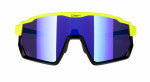 Brýle FORCE DRIFT fluo-černé, modrá kontrastní revo sklo
