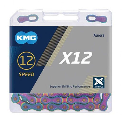 ŘETĚZ KMC X12 AURORA BOX 126 ČL.